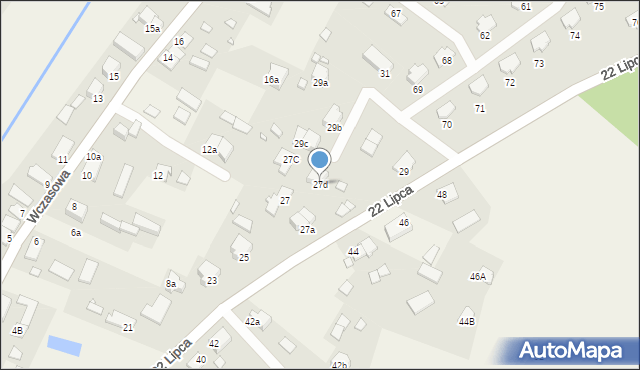 Kruklanki, 22 Lipca, 27d, mapa Kruklanki