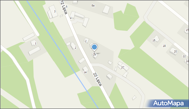 Kruklanki, 22 Lipca, 2b, mapa Kruklanki