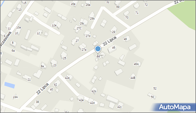 Kruklanki, 22 Lipca, 44, mapa Kruklanki