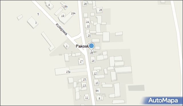 Pakosław, 22 Stycznia, 16, mapa Pakosław