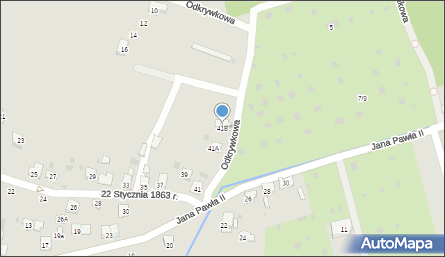 Trzebinia, 22 Stycznia 1863 r., 41B, mapa Trzebinia