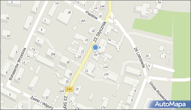 Solec Kujawski, 23 Stycznia, 11, mapa Solec Kujawski