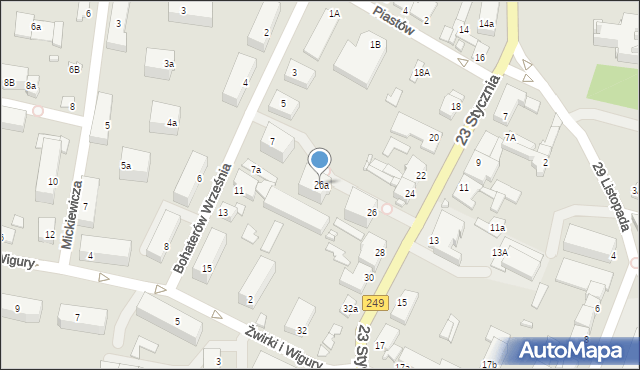 Solec Kujawski, 23 Stycznia, 26a, mapa Solec Kujawski