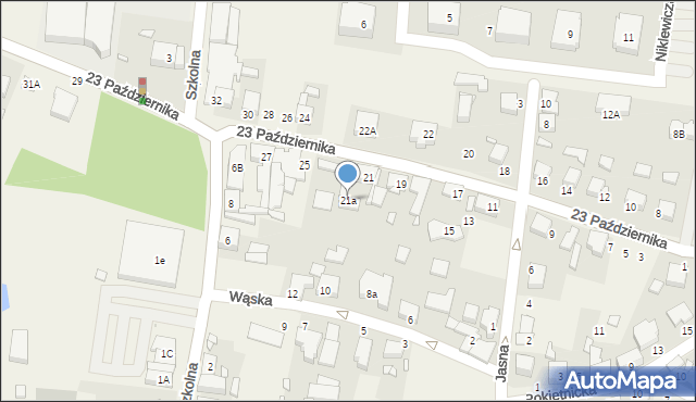 Tarnowo Podgórne, 23 Października, 21a, mapa Tarnowo Podgórne