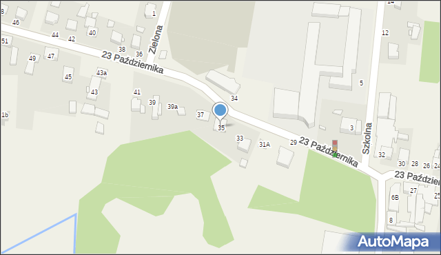Tarnowo Podgórne, 23 Października, 35, mapa Tarnowo Podgórne