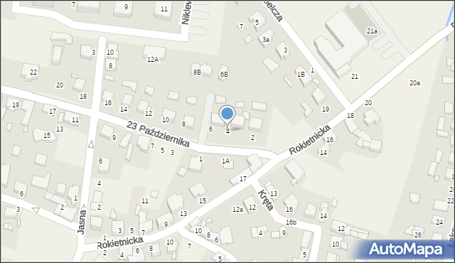 Tarnowo Podgórne, 23 Października, 4, mapa Tarnowo Podgórne