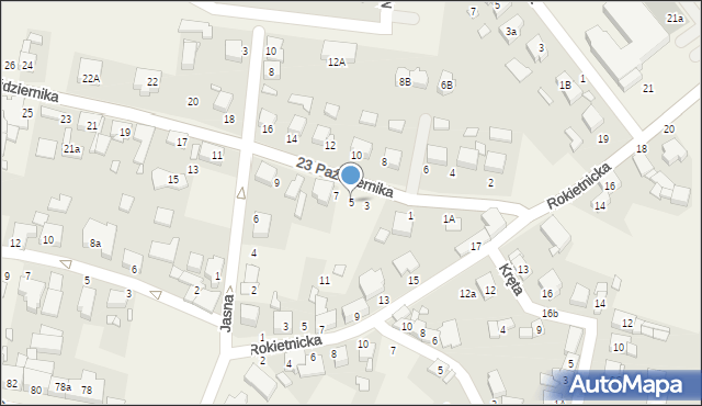 Tarnowo Podgórne, 23 Października, 5, mapa Tarnowo Podgórne