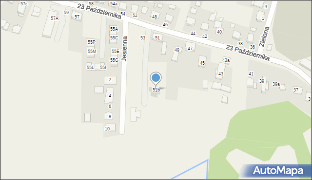 Tarnowo Podgórne, 23 Października, 51b, mapa Tarnowo Podgórne