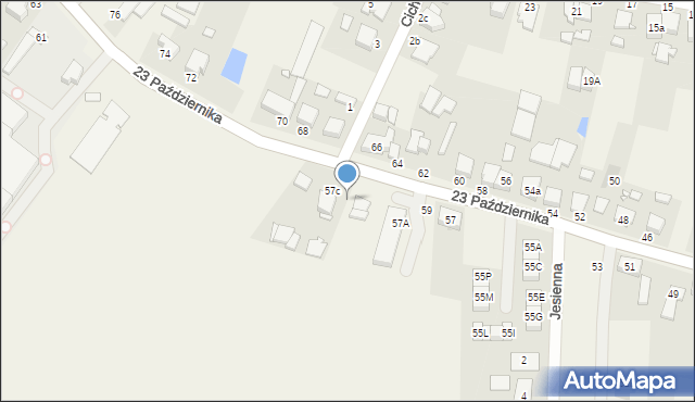 Tarnowo Podgórne, 23 Października, 59a, mapa Tarnowo Podgórne