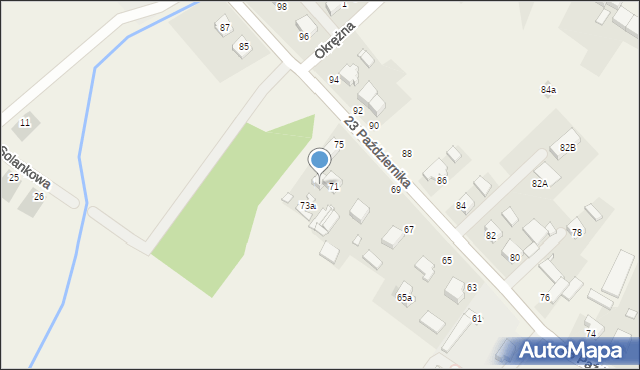 Tarnowo Podgórne, 23 Października, 73, mapa Tarnowo Podgórne