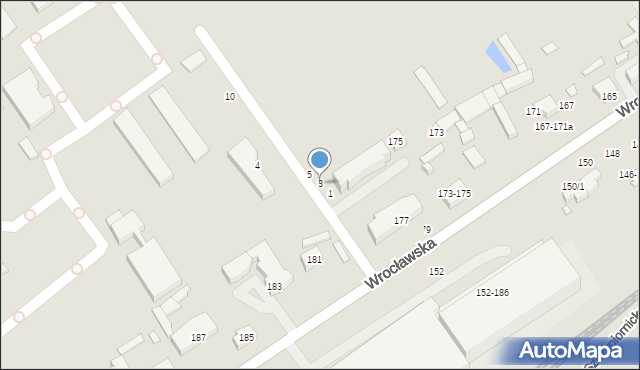 Kalisz, 25 Pułku Artylerii, 3, mapa Kalisza