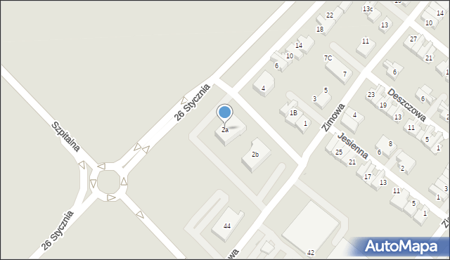 Knurów, 26 Stycznia, 2a, mapa Knurów