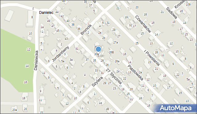 Radzionków, 27 Stycznia, 30, mapa Radzionków