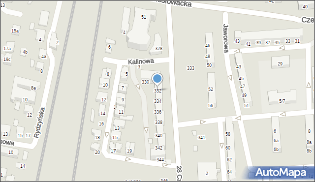 Poznań, 28 Czerwca 1956 r., 332, mapa Poznania