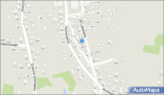Jaworzno, 29 Listopada, 14, mapa Jaworzno