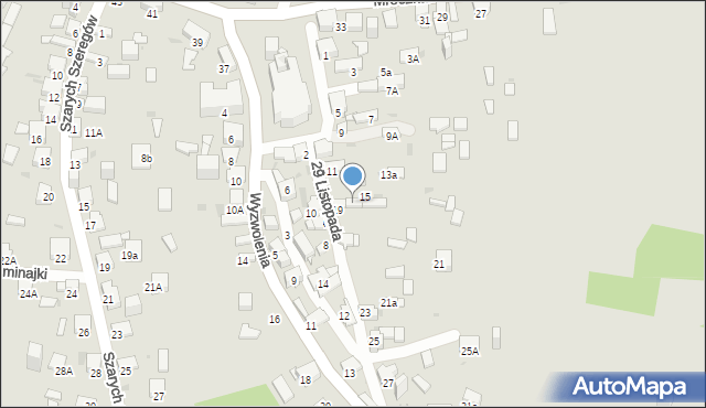Jaworzno, 29 Listopada, 17, mapa Jaworzno