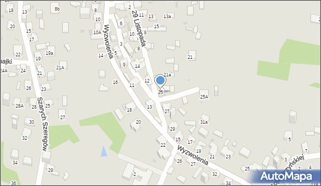 Jaworzno, 29 Listopada, 25, mapa Jaworzno