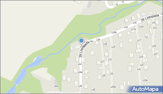 Łańcut, 29 Listopada, 122, mapa Łańcut