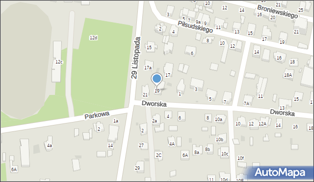 Olkusz, 29 Listopada, 19, mapa Olkusz