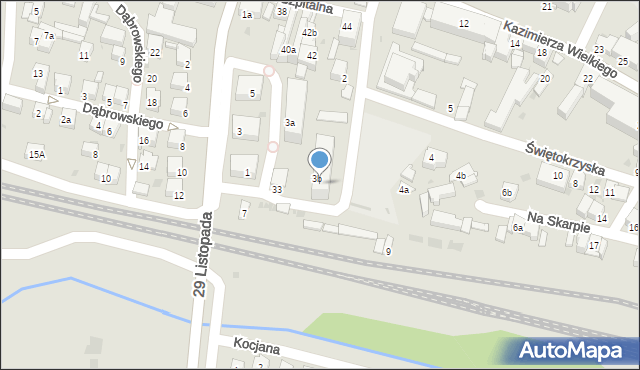 Olkusz, 29 Listopada, 38, mapa Olkusz