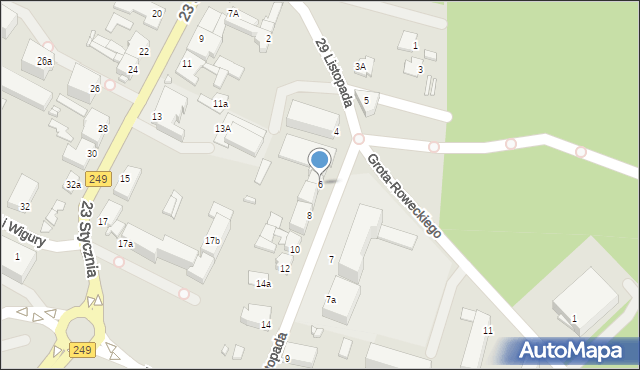 Solec Kujawski, 29 Listopada, 6, mapa Solec Kujawski