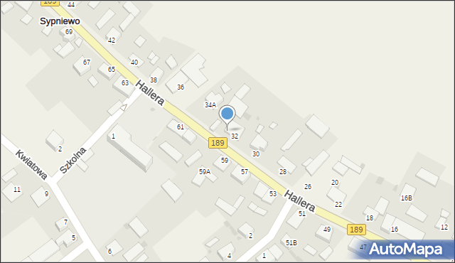 Sypniewo, 29 Stycznia, 34, mapa Sypniewo