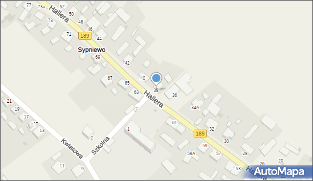 Sypniewo, 29 Stycznia, 38, mapa Sypniewo