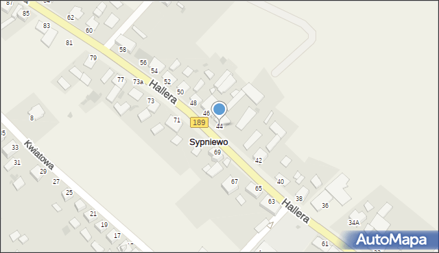 Sypniewo, 29 Stycznia, 44, mapa Sypniewo