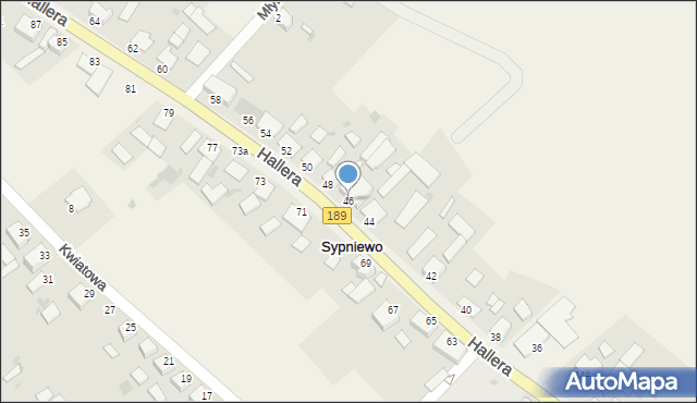 Sypniewo, 29 Stycznia, 46, mapa Sypniewo