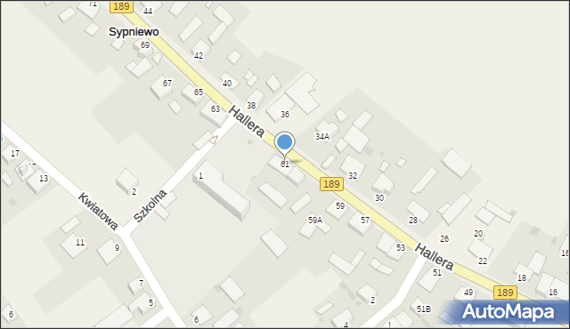 Sypniewo, 29 Stycznia, 61, mapa Sypniewo