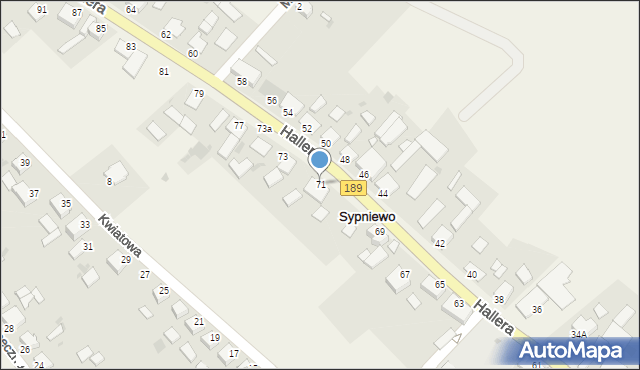 Sypniewo, 29 Stycznia, 71, mapa Sypniewo