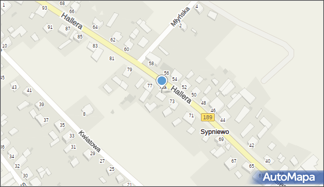 Sypniewo, 29 Stycznia, 75, mapa Sypniewo