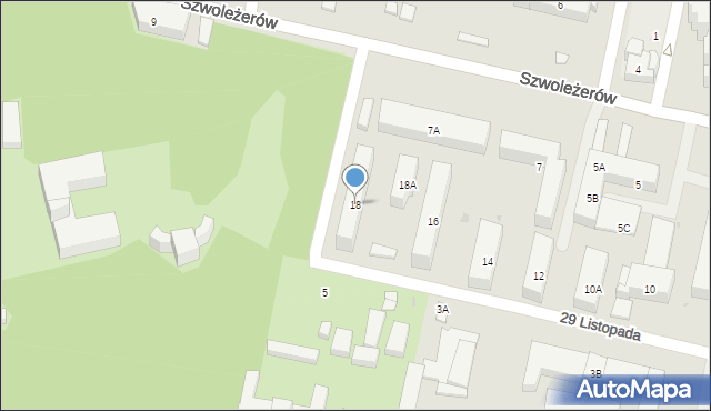 Warszawa, 29 Listopada, 18, mapa Warszawy