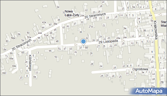 Wolbrom, 29 Listopada, 35, mapa Wolbrom