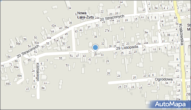 Wolbrom, 29 Listopada, 37, mapa Wolbrom