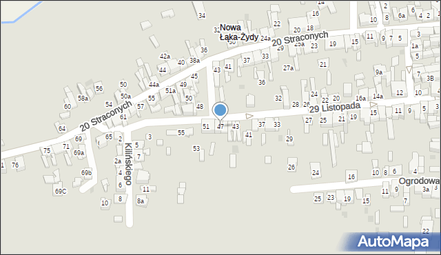 Wolbrom, 29 Listopada, 47, mapa Wolbrom