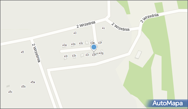 Chmielów, 2 Września, 43h, mapa Chmielów