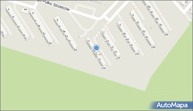 Gdynia, 2 Morskiego Pułku Strzelców, 10d, mapa Gdyni