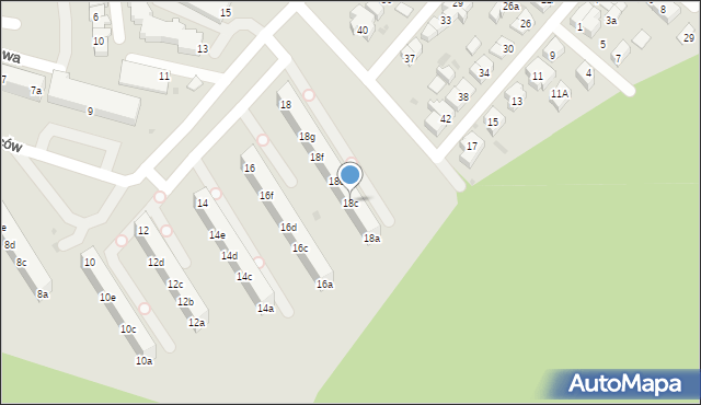 Gdynia, 2 Morskiego Pułku Strzelców, 18c, mapa Gdyni