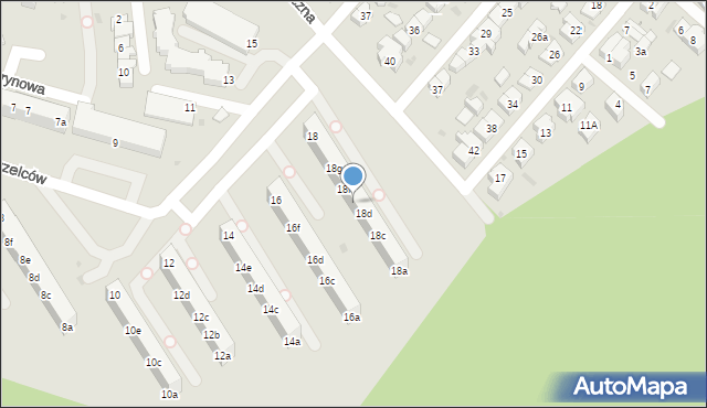 Gdynia, 2 Morskiego Pułku Strzelców, 18e, mapa Gdyni