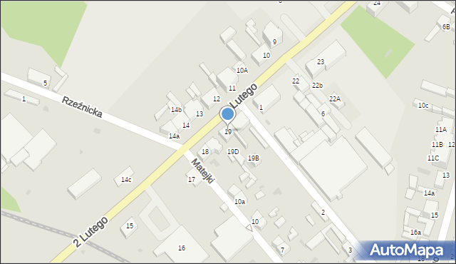 Skwierzyna, 2 Lutego, 19, mapa Skwierzyna