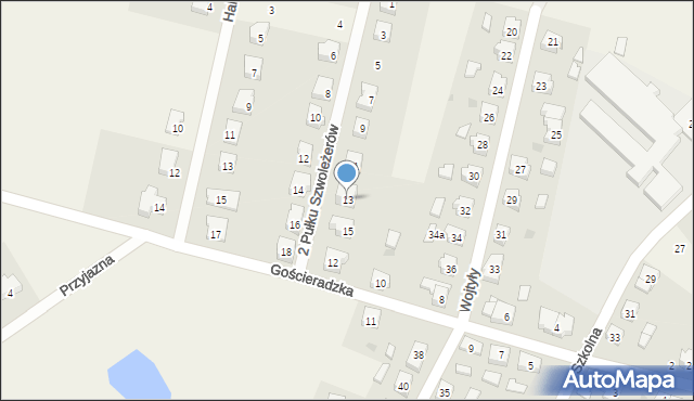 Wielki Klincz, 2 Pułku Szwoleżerów, 13, mapa Wielki Klincz