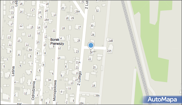 Zwierzyniec, 2 Lutego, 24, mapa Zwierzyniec