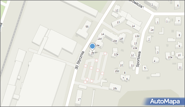Tczew, 30 Stycznia, 15, mapa Tczew