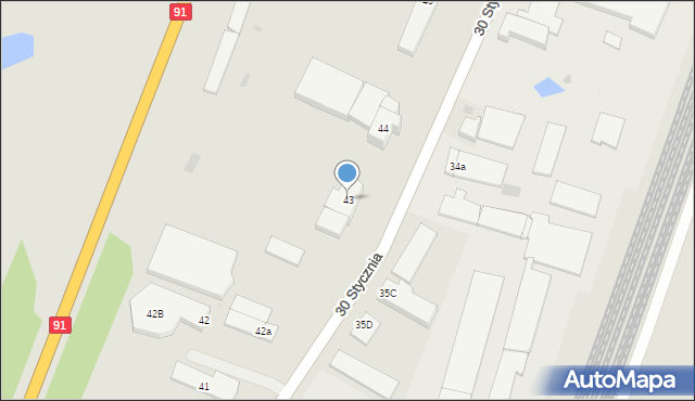 Tczew, 30 Stycznia, 43, mapa Tczew
