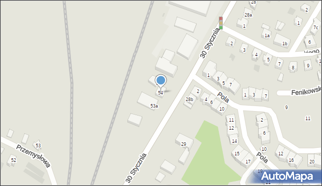 Tczew, 30 Stycznia, 54, mapa Tczew