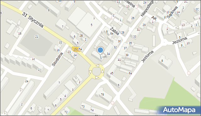 Barlinek, 31 Stycznia, 1, mapa Barlinek