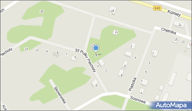 Nowogród, 33 Pułku Piechoty, 6, mapa Nowogród