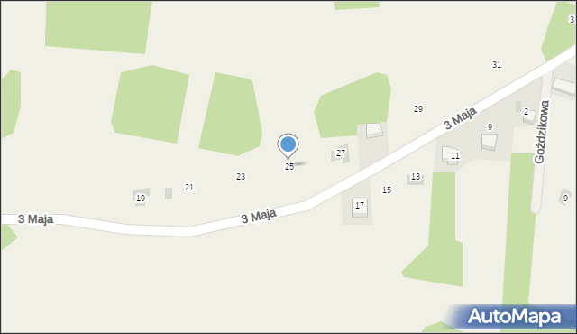 Babice, 3 Maja, 25, mapa Babice