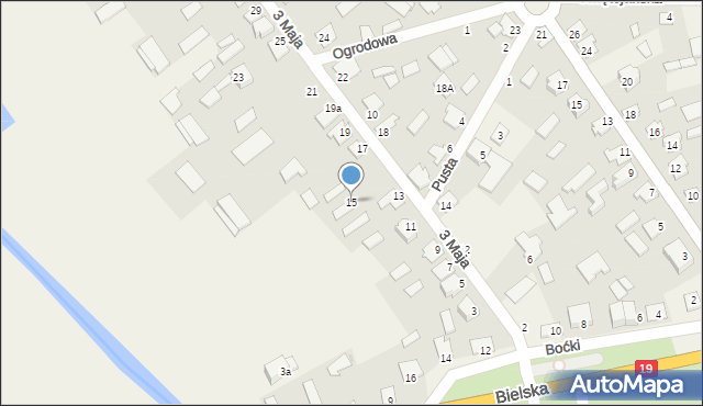 Boćki, 3 Maja, 15, mapa Boćki